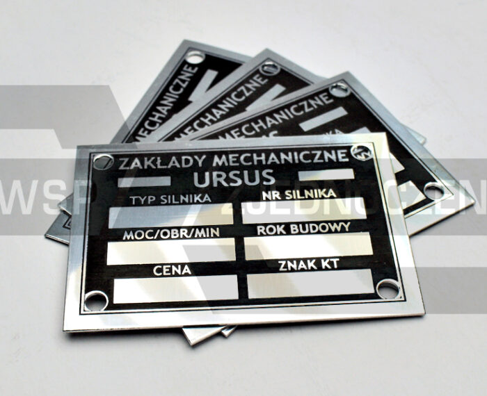 Tabliczka URSUS - cynk - UWSP ZJEDNOCZENIE Toruń